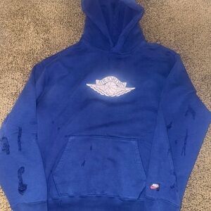 Jordan Blue Sweater Classic Pullover Design